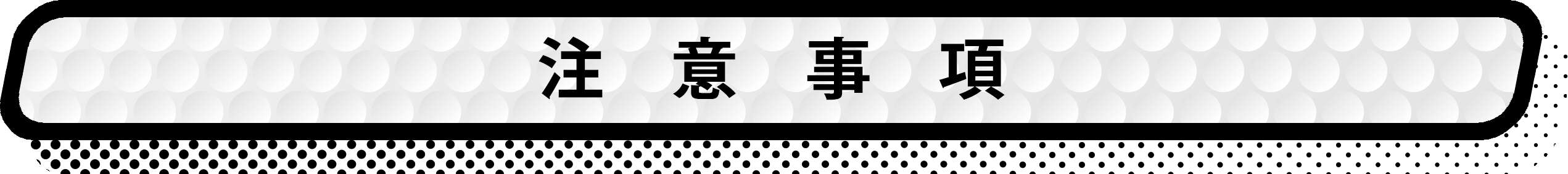 注意事項 タイトル
