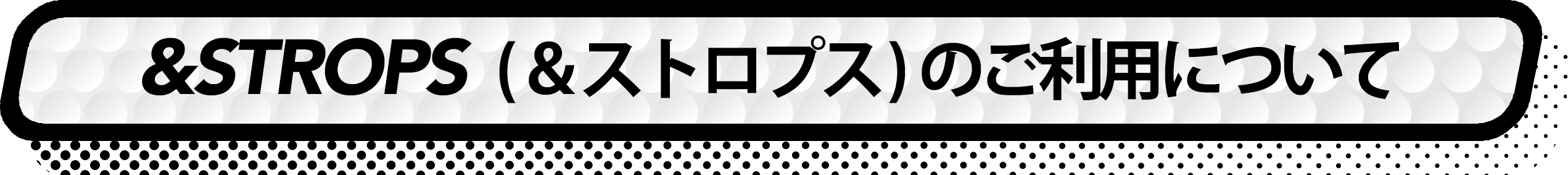 &STROPS タイトル